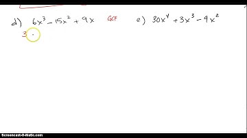 5.4 Factoring Trinomials Examples