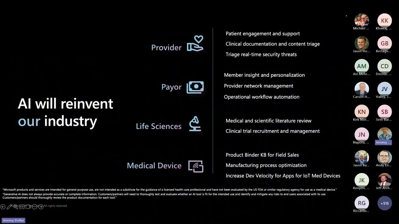 Webinar: Microsoft Copilot & OpenAI in Health & Life Sciences - 8/2/2023