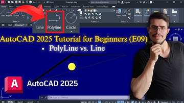 AutoCAD 2025 Tutorial for Beginners (E09) | PolyLine vs Line