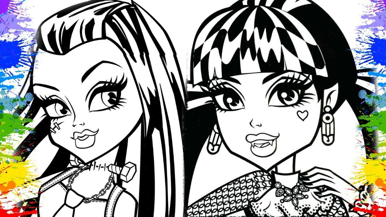 Desenhos para imprimir e colorir Monster High