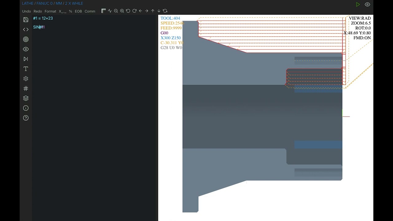 CNC Macro Simulator II - macro console (paid add-on)