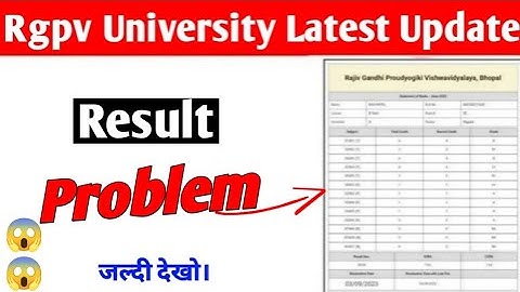 Rgpv result problem 😭 // Rgpv result 2025 (check it quickly)