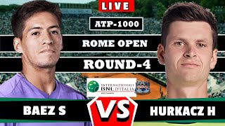 🔴LIVE : Hubert Hurkacz vs Sebastian Baez • ATP Rome 2024 #round16 #tennis2024  #aotennis2