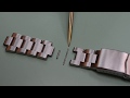 Watchmaker Tutorial: Sizing pin and collar bracelets.