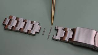 Watchmaker Tutorial: Sizing pin and collar bracelets.