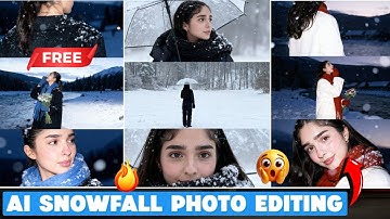 Instagram Trending Snow Ai 3 Photos Photo Editing in Google Gemini | Instagram Trending Edits