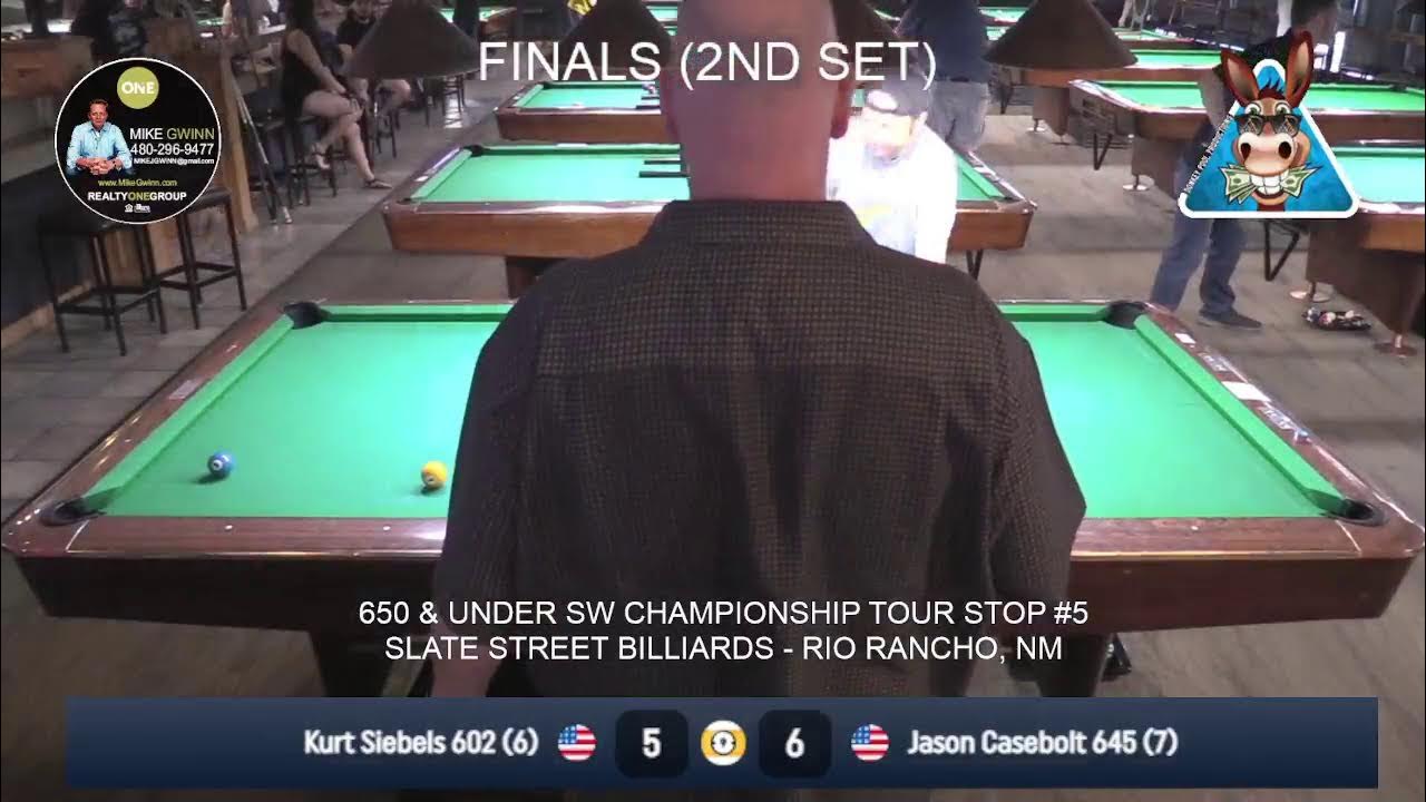 650 & Under SW Championship Tour Stop 5 Slate Street Billiards