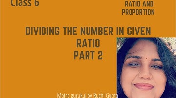 Division of given number in the given ratio/ Class 6&7/Ratio and Proportion#composite #ncert #cbse