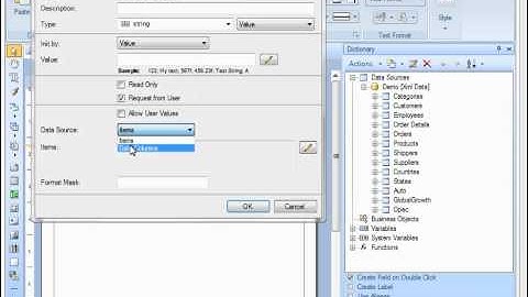 Parameters (variables) in Report (Selecting Country) - Stimulsoft - [Shot on version 2012.1]