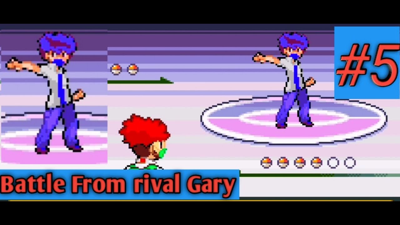 gameplay of Pokémon corona version #5 (battle From rival Gary)