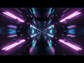 A Futuristic Endless Neon Tunnel Forward Camera Loop Video [4K]