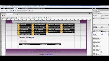 cara membuat menu banner di dreamweaver | frond-end website