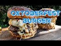 Smashed oktoberfest burger