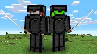 Beating Enemies as Ninjas in Minecraft