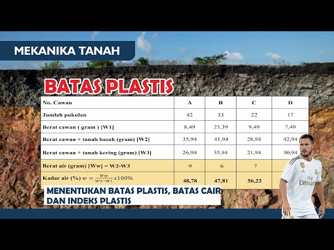 Video: Rumus indeks plastisitas?