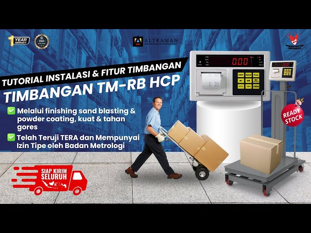 Tutorial Instalasi Timbangan Duduk TM-RB HCP | Timbangan Digital | PT ALTRAMAN #timbanganduduk