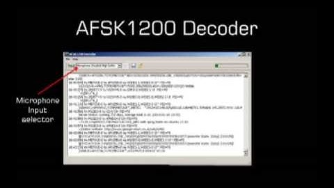 Using AFSK1200 decoder for APRS decoding. Ham Radio