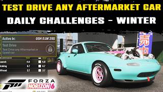 Test Drive any Aftermarket or Upsell Car Forza Horizon 6 | Daily Challenge Winter Season