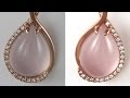 How to Retouch Red Gold Earrings in detail