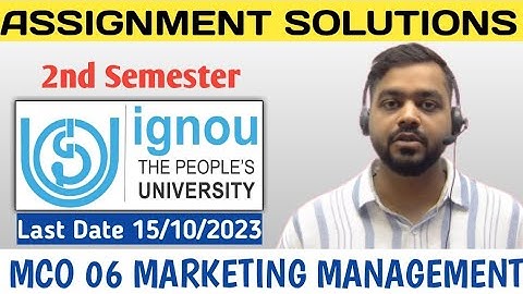 MCO 06 Solved Assignment Solutions | Marketing management| Term End December (January Enrol.) 2023
