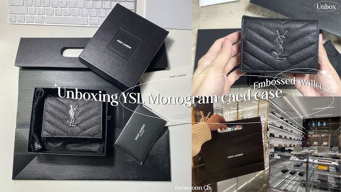 Saint Laurent Monogram Matelassé Leather Bifold Wallet