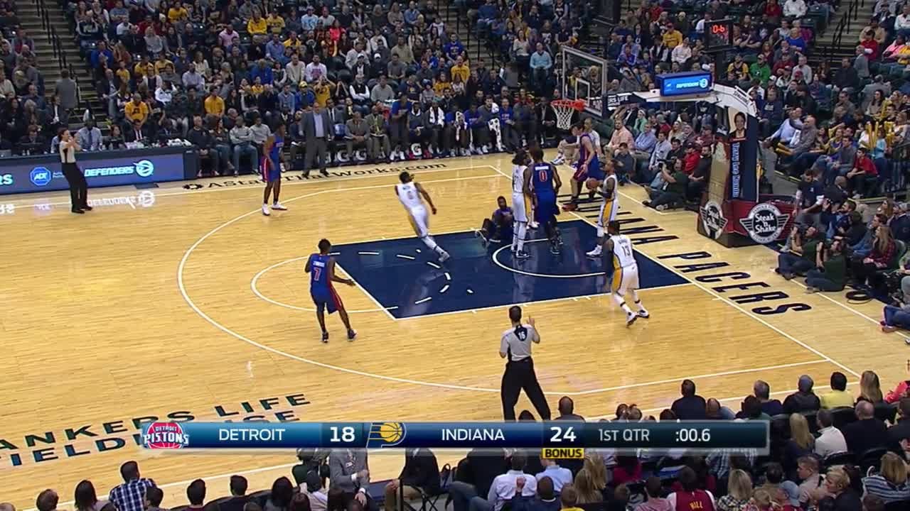 Quarter 1 One Box Video Pacers Vs. Pistons, 1/2/2016 120000 AM YouTube