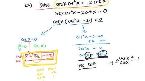 PCH 5.3 Solving Trig Equations (Part 2 of 2)