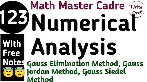 Numerical Analysis |Math Master Cadre 2022|Numerical Methods|Chapter - 23|Master Cadre|Full Coaching