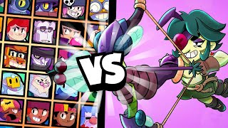 ANGELO vs TÜM KARAKTERLER 📣 EN YÜKSEK HASARLI KARAKTER !?! - Brawl Stars