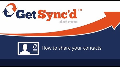 Share Contacts With GetSync