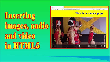 Inserting Images audio and video in HTML5 Document | Class 8 Computer Science