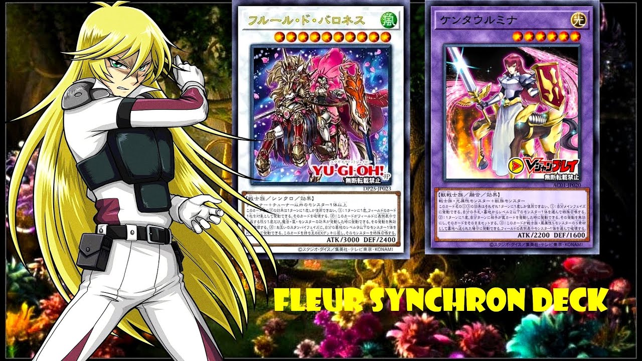 yugioh sherry deck (YGOPRO)Fleur Synchron deck, Sherry LeBlanc,yugioh 5ds,Chevalier de Fleur