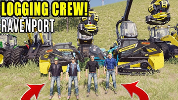 BIGGEST LOGGING SETUP YET! | MULTIPLAYER LOGGING | FARMING SIMULATOR 2019