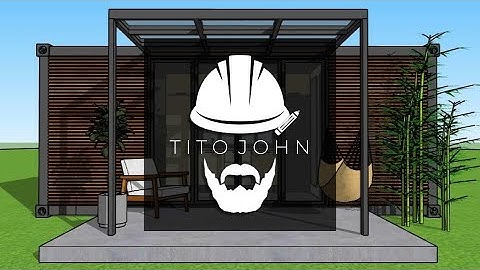 20ft Shipping Container House Design using SketchUp