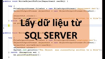 Lập trình Web Jsp - Servlet - Cách lấy dữ liệu từ SQL Server