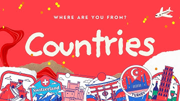 🌍 COUNTRIES of the World for Kids - Learn Continents, Countries Map, Names and Flags
