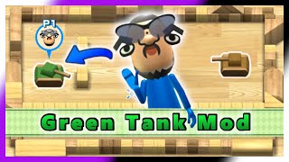 Play as a GREEN TANK in Wii Tanks (Green Tank Mod)