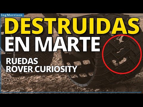 ROVER CURIOSITY EN PELIGRO en marte RUEDAS ROTAS en la superficie de el PLANETA MARTE