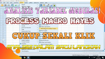 Analisis Variabel Moderasi dengan Metode PROCESS Macros Hayes dengan SPSS +interprestasi lengkap