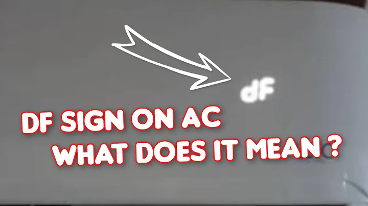 AC Showing DF and not working - here is why ! Air Conditioning De frosting
