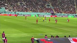 【現地映像】日本×スペイン 逆転後スペインを飲み込んだ日本サポーターの大合唱。