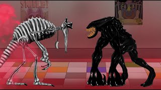 NIGHTMARE CATNAP vs Beast Bendy. Animation