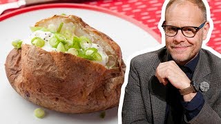 Alton Brown Makes a Perfect Baked Potato | Good Eats | Food Network screenshot 3