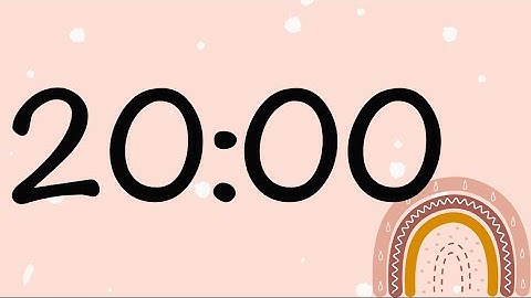 20 Minute Boho Rainbow Timer (Silent)