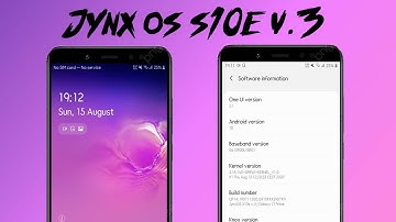 JynxOS S10e V.3 For Samsung Exynos 7870 Devices | Android 10