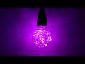 Prolite LED G95 Globe 1.7W E27 Star Effect Funky Filaments Magenta Clear Polycarbonate