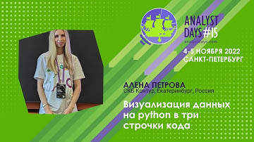 Визуализация данных на python в три строчки кода