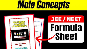 Some Basic Concepts of Chemistry Formula Sheet Class11 Chemistry Chapter1 Formula sheet | NotesMitra