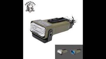 SINAIRSOFT FMA Multifunction MS2000 Functional Strobe Light Working Distress Marker Helmet