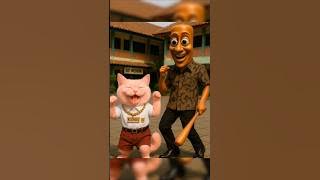 kucing lucu & Tung tung sahur & temennya lagi asik joged #cat #kucing #anomali #tungtungtungsahur